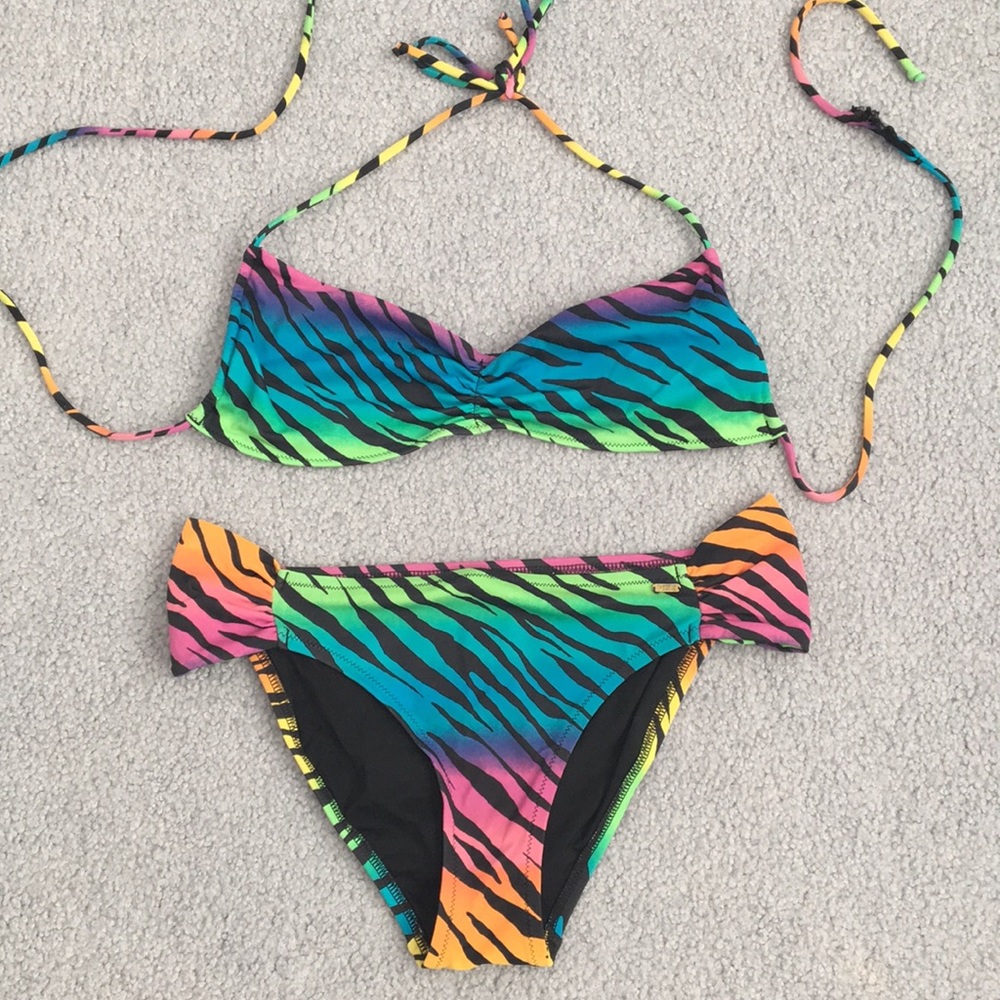 Pink Patterned Bikini - image 1